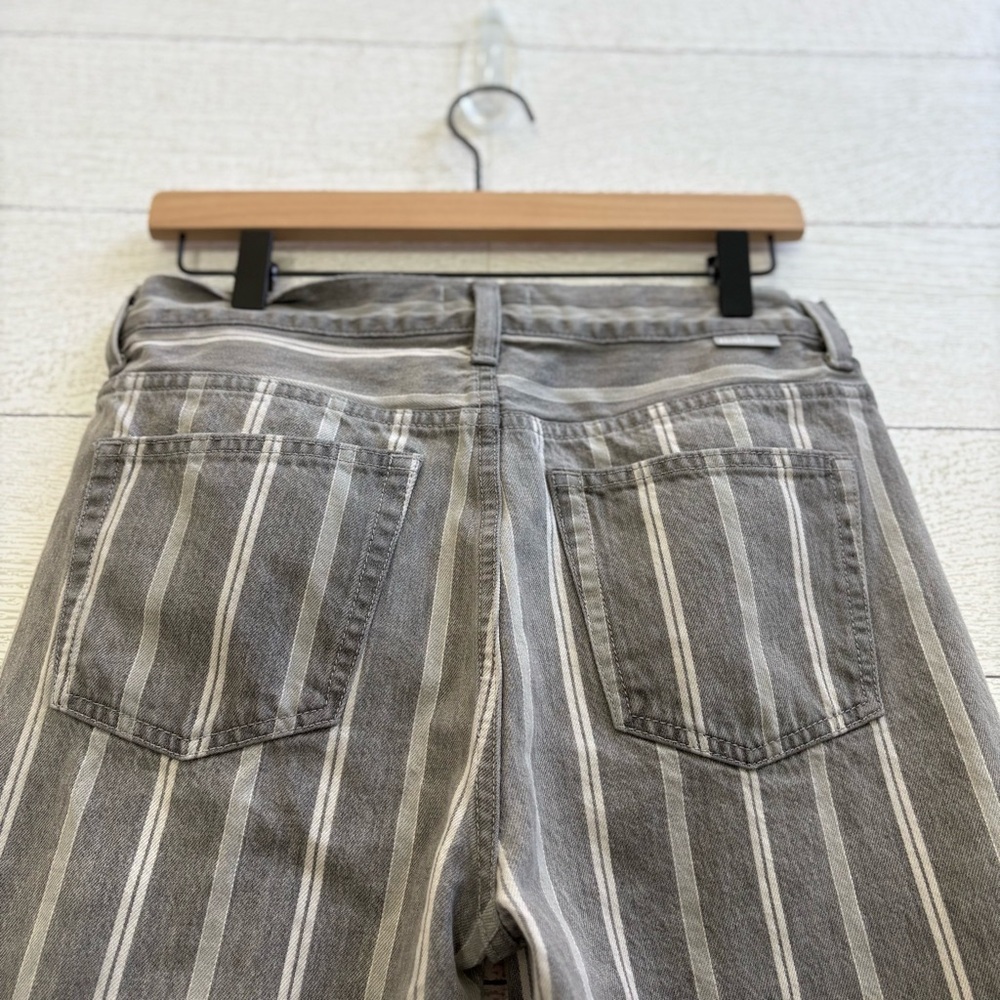 Boyish Tommy Jeans in Devil Is A Woman Gray Striped Cropped Straight, Size 28 - Picture 9 of 16